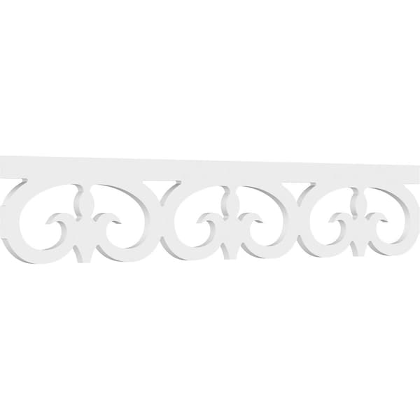 Ekena Millwork Fortuna Architectural Grade PVC Running Trim, 8"H x 5/8"P x 48"L RUNP08X0625X48FOR - main